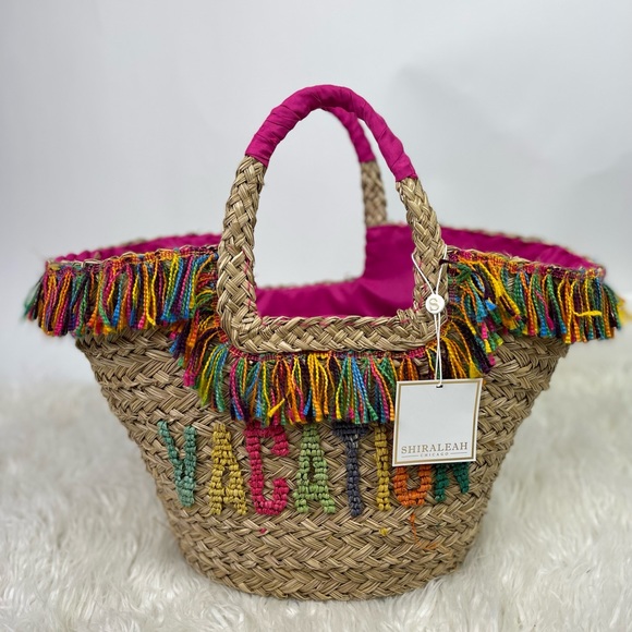 Shiraleah Handbags - Shiraleah Natural Straw Fringe Vacation Tote